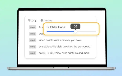 Auto subtitle generator applying instant captions to video content using Visla AI.